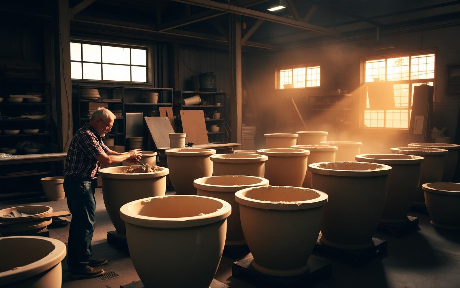 Inside the Fiber Kraft Pots factory in Bengaluru