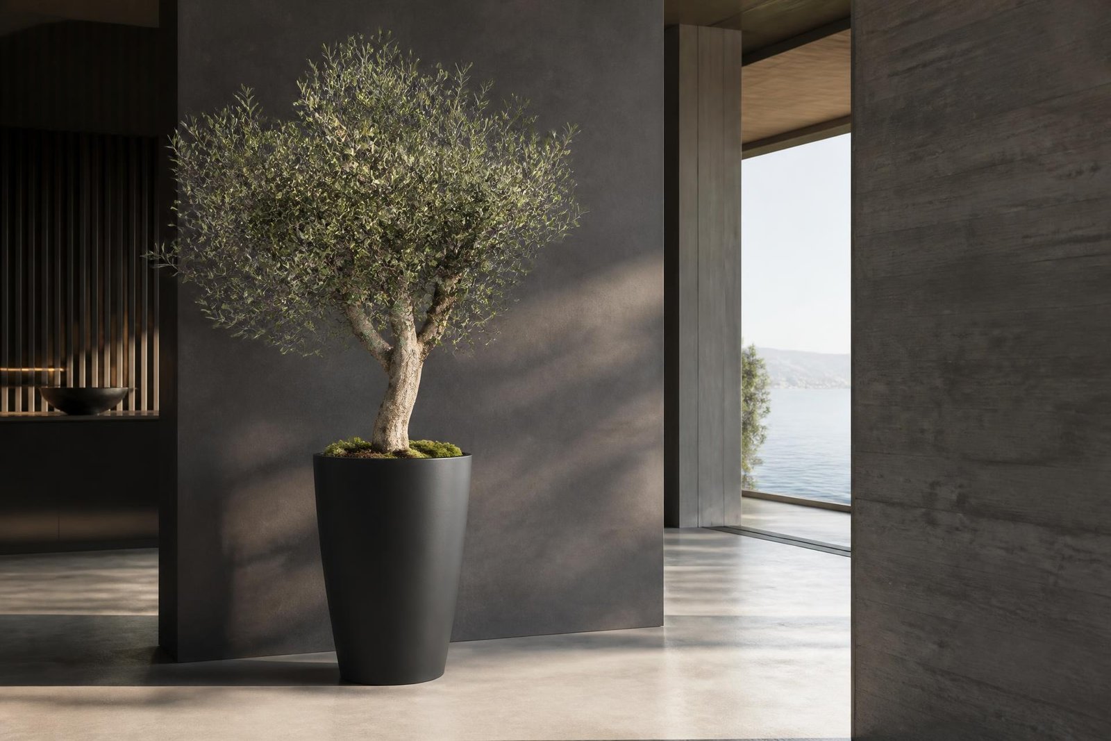 Lobby atrium, 5-star hotel — FRP planter installation